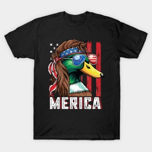 Patriotic Mallard Duck T-Shirt